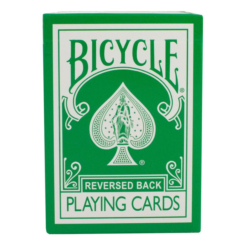 Green & White Reversed Back Bicycle Deck Playing Cards-Magic Makers Inc
