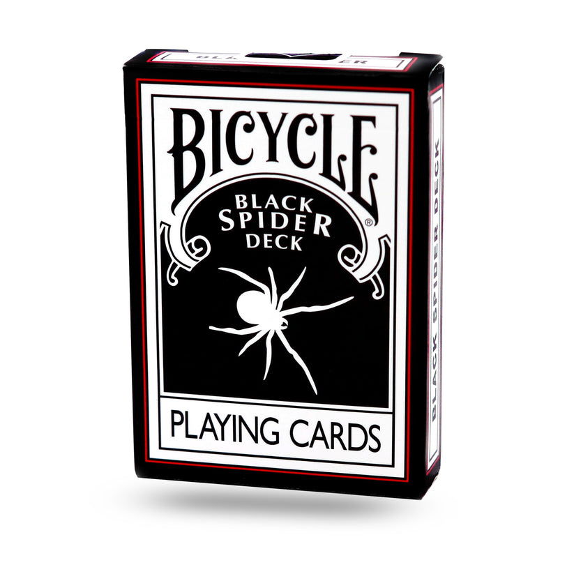 Black, White & Red Spider Deck Bicycle Playing Cards-Magic Makers Inc