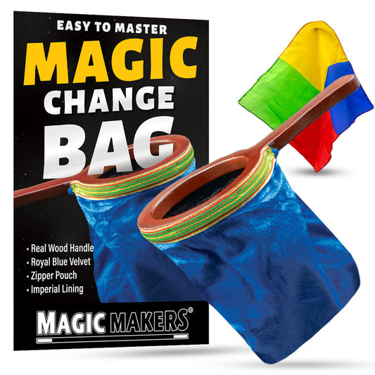 Magic Change Bag Trick- Complete With Color Silk Blendo-Magic Makers Inc