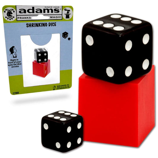Shrinking Dice Magic Trick-SS Adams-Magic Makers Inc